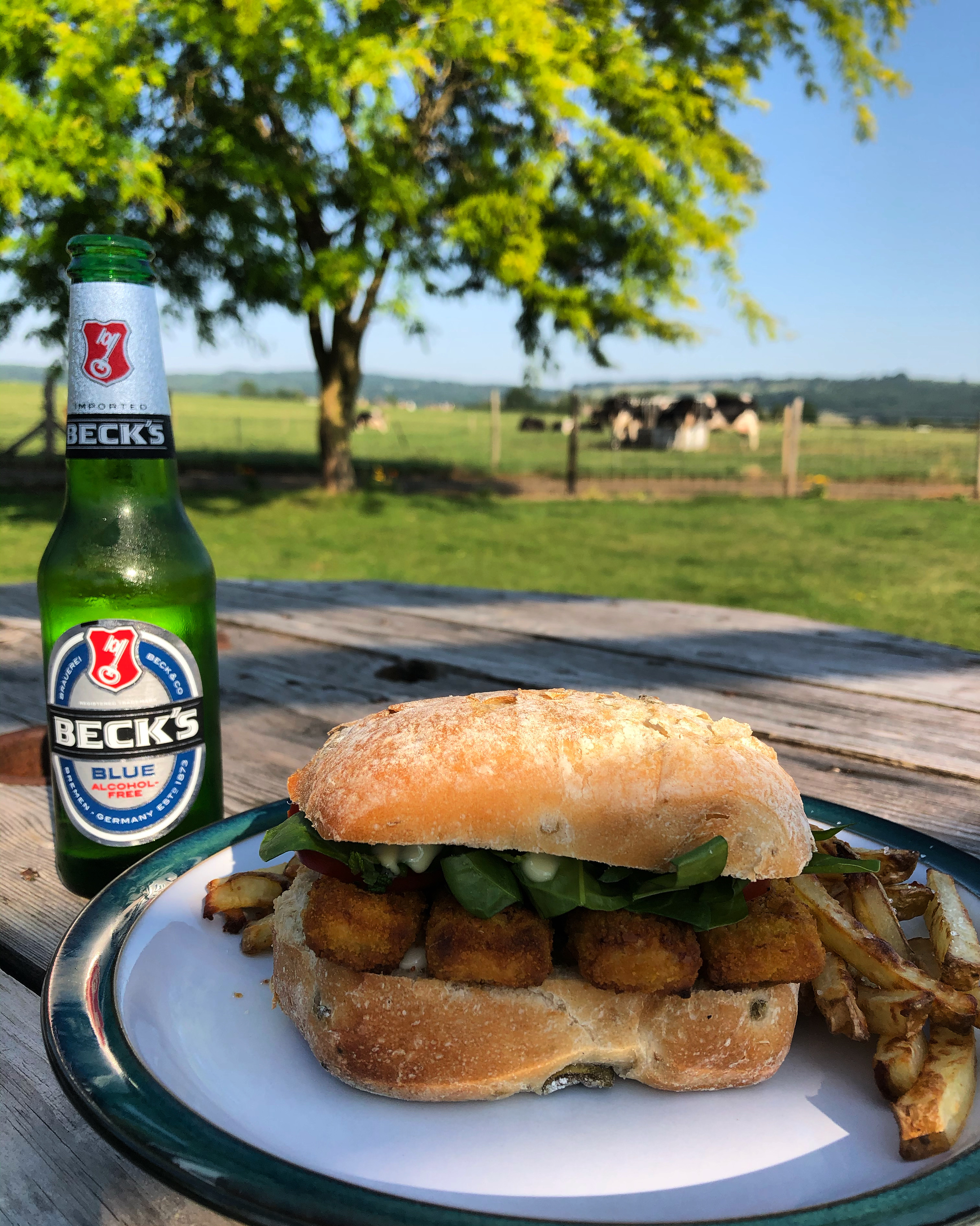 Fish finger butty
